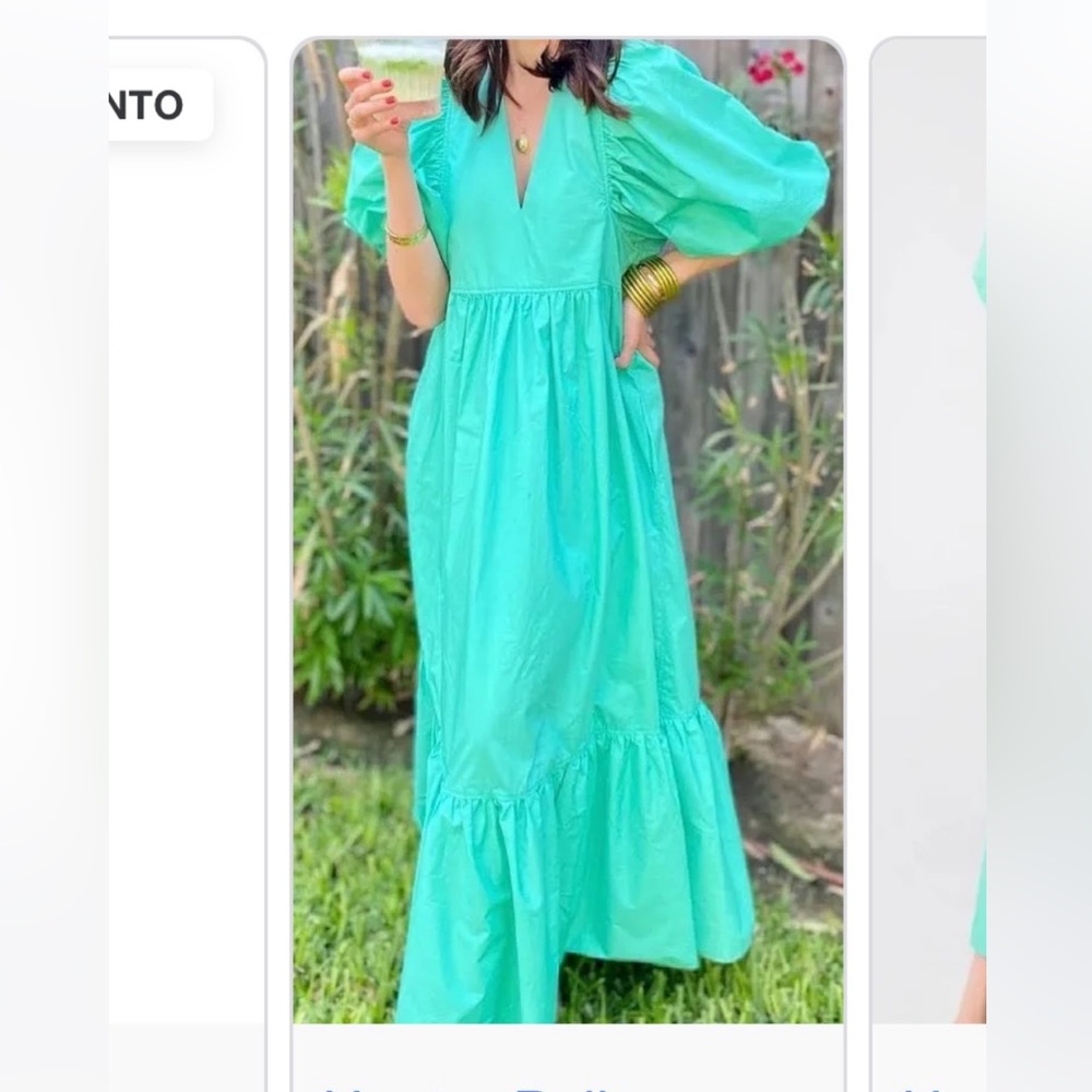 Hunter Bell Turquoise Maxi Dress